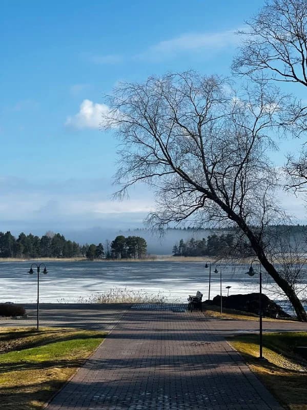 Spring shoreline of Lake Ladoga near Sortavala